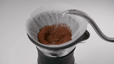 First pour: The bloom